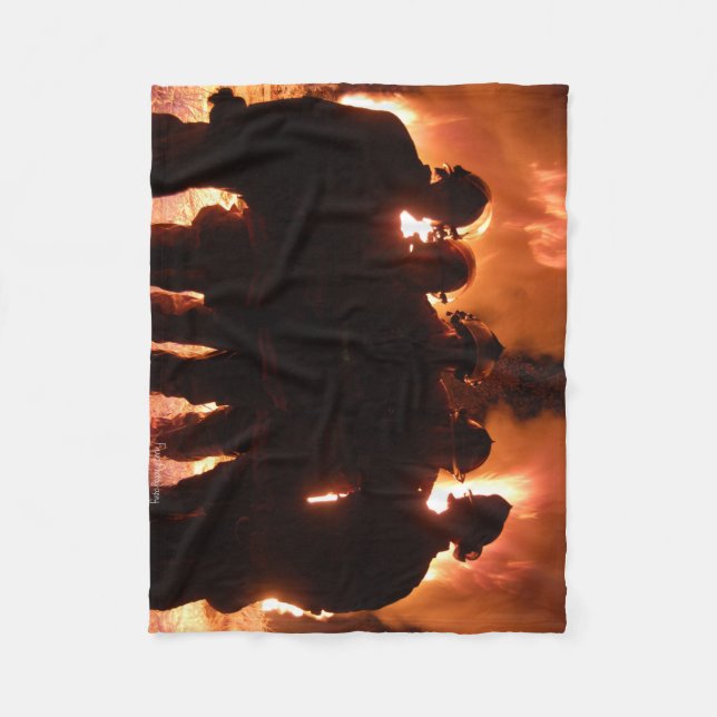 Fire Family Fleece Blanket (Front)