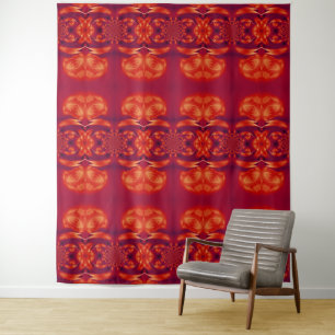 Fire Feather Dream Catcher Red 8 Tapestry