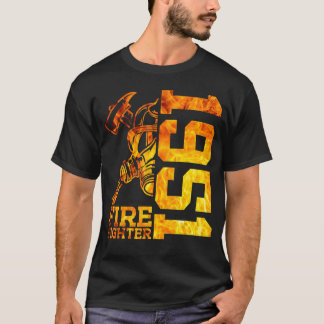 Fire Fighter 1951 71 Years Fire Brigade 71st Birth T-Shirt
