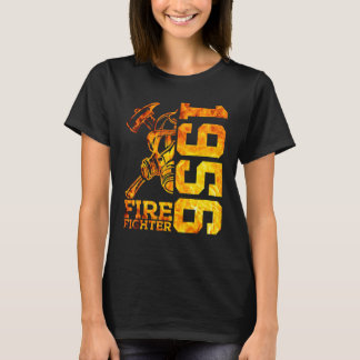 Fire Fighter 1956 66 Years Fire Brigade 66th Birth T-Shirt