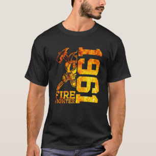 Fire Fighter 1961 61 Years Fire Brigade 61st Birth T-Shirt