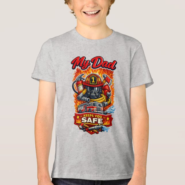 Fire Fighter (1) Tri-Blend Shirt (Front)