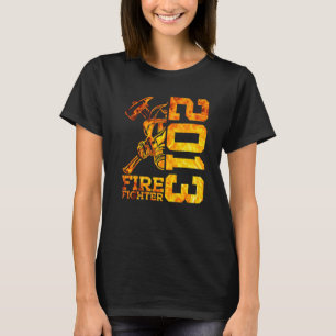 Fire Fighter 2013 10 Years Fire Brigade 10th Birth T-Shirt