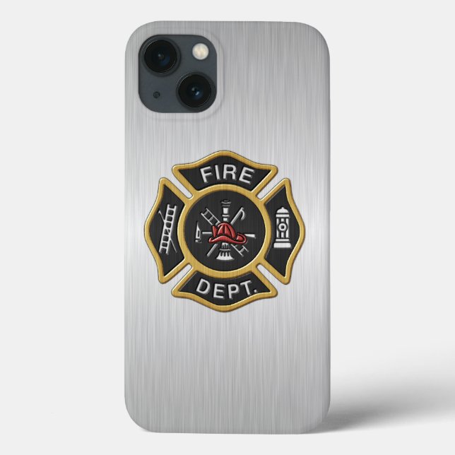 Fire Fighter Deluxe Case-Mate iPhone Case (Back)