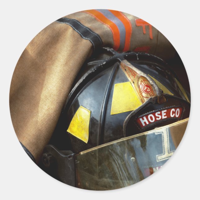 Fire Fighter - Hose company one Classic Round Sticker (Front)