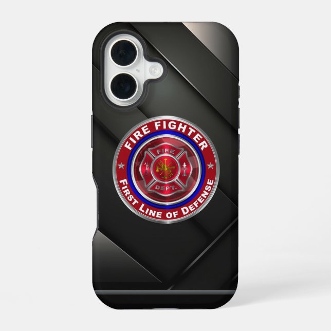 FIRE FIGHTER  iPhone 16 CASE (Back)