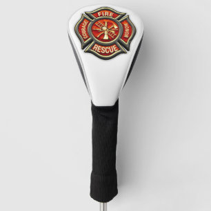 Fire Fighter Maltese Cross Golf Club Driver Cover