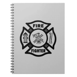 Fire Fighter Maltese Spiral Notebook