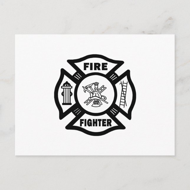 Fire Fighter Postcard (Front)