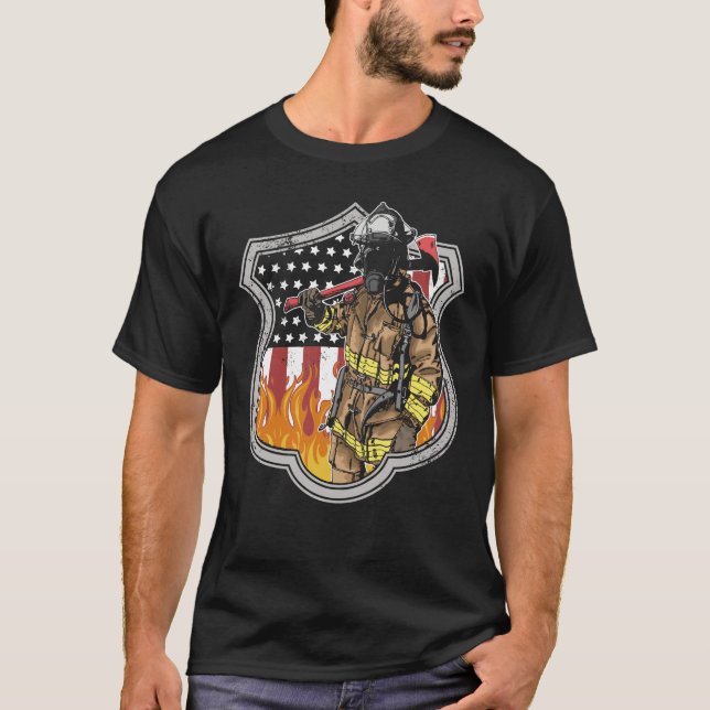 fire fighter T-Shirt (Front)
