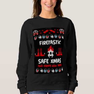 Fire-fighter ugly xmas   sweatshirt
