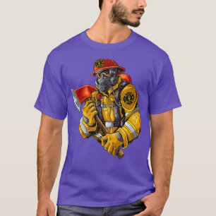 Fire Fighter With Axe T-Shirt