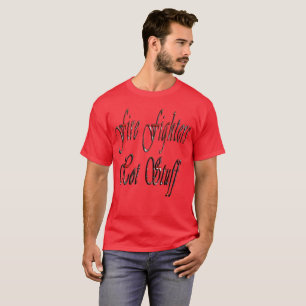 Fire Fighters Hot Stuff Logo, Mens Red T-shirt