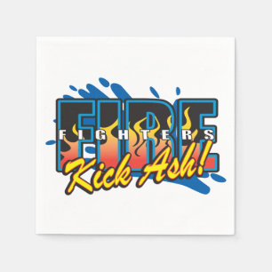 Fire Fighters Kick Ash! Napkin