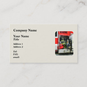 Fire Fighting Gear Business Card