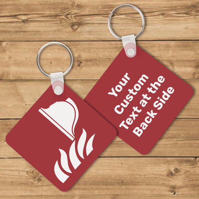 Fire Fighting Helmet Safety Sign Key Ring (Creator Uploaded)
