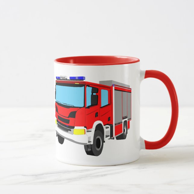 fire-fighting vehicle mug (Right)