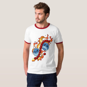 Fire Fist Pirate T-Shirt – Flame Anime Streetwear