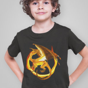 Fire Flame Dragon Magical Fantasy T-Shirt