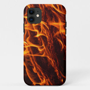 Fire flame macro  in fireplace Case-Mate iPhone case