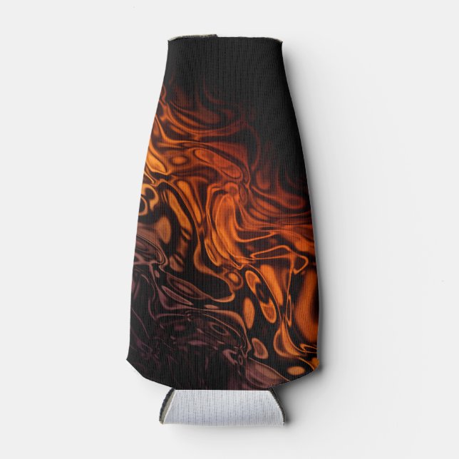 Fire Flames Can Cooler-Design 2b Bottle Cooler (Front)