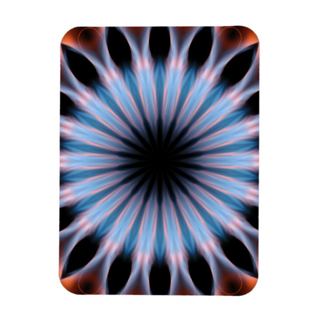 Fire-Flames Kaleidoscope Magnet (Vertical)