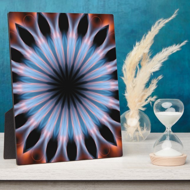 Fire-Flames Kaleidoscope Plaque (Side)