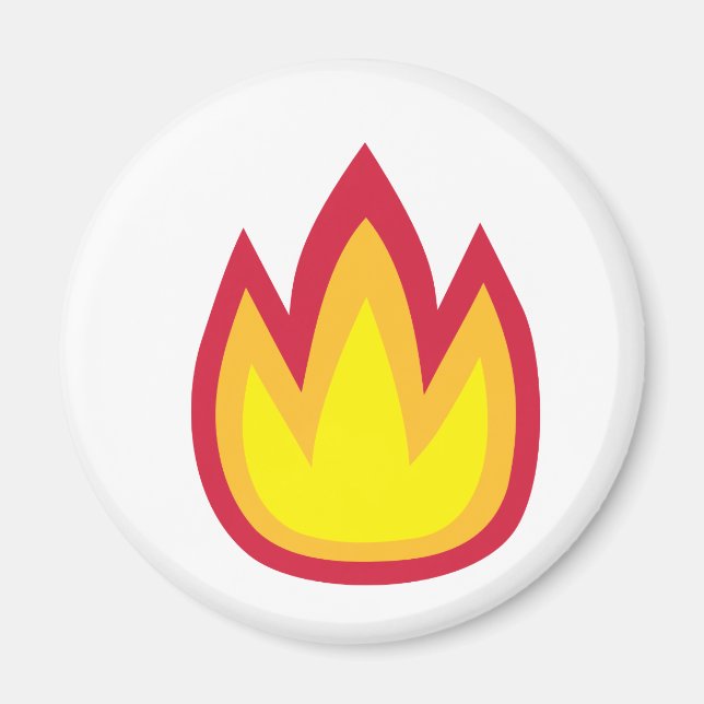 Fire flames magnet (Front)