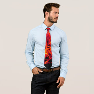 Fire Flames Neck Tie