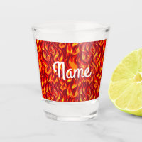 Fire flames party barware shotglass