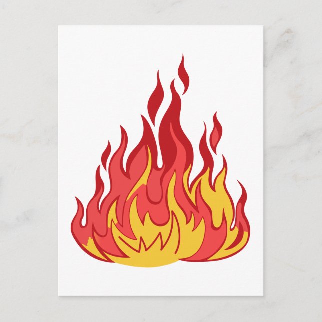 Fire Flames Postcard (Front)