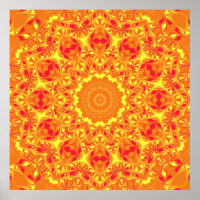 Fire Flower Kaleidoscope