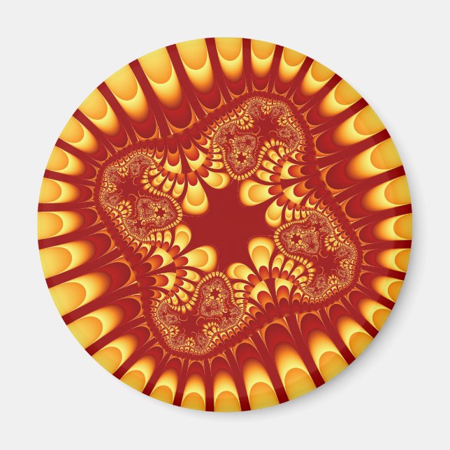 Fire Flower Magnet (Front)