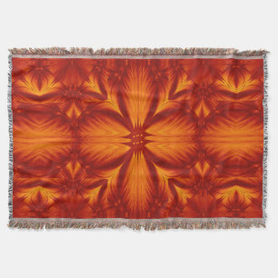 Fire Flowers 265 Throw Blanket
