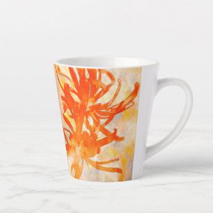 Fire Flowers Latte Mug
