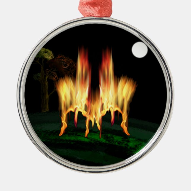 Fire Fly Metal Tree Decoration (Front)
