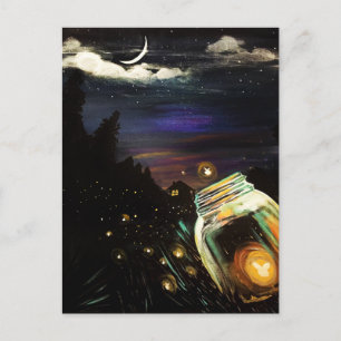 Fire Fly Sky Postcard