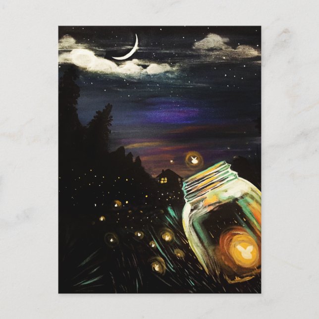 Fire Fly Sky  Postcard (Front)