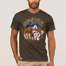 FIRE FOX red panda  Mens shirts