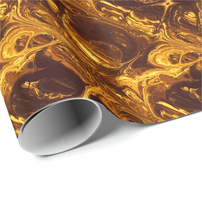 Fire Fractal Art 1 Wrapping Paper (Roll Corner)