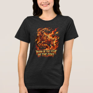 Fire Goat 2027 Born Birthday Tee Celebrate