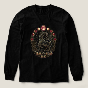 Fire Goat 2027 Capricorn Long Sleeve Tri-Blend Shirt