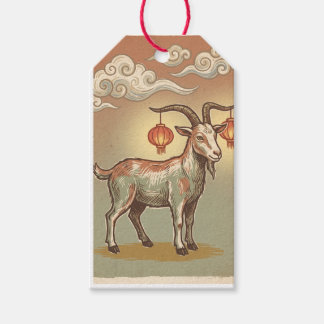 Fire Goat 2027 Lunar New Year Gift Tags