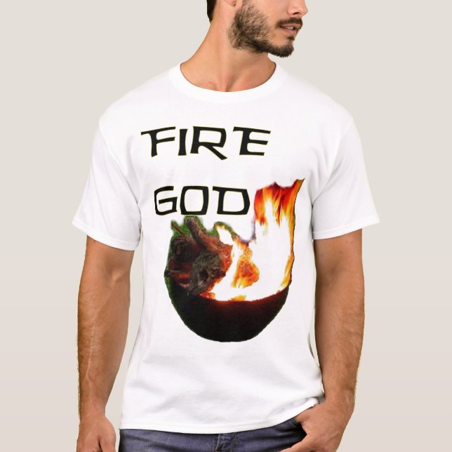 Fire God, Master of the BBQ Grill T-Shirt (Front)