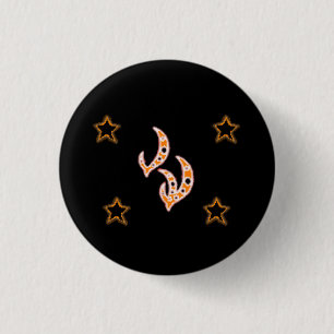 FIRE GODRUNE Stars 3 Cm Round Badge