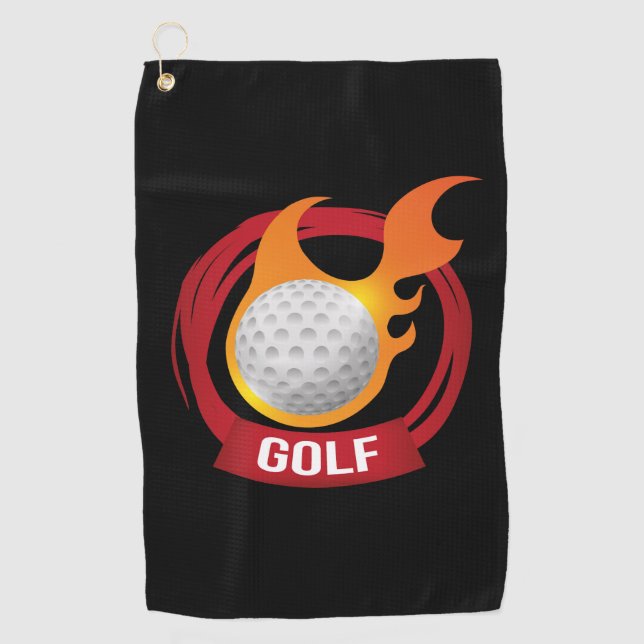 Fire Golf Towel (Front)