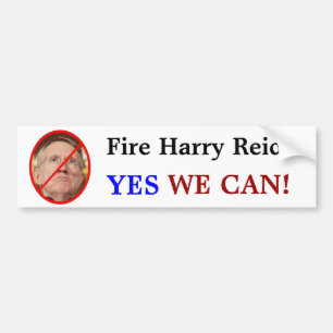 Fire Harry Reid?, YES, WE CAN! Bumper Sticker