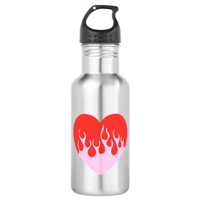 Fire Heart 532 Ml Water Bottle (Front)