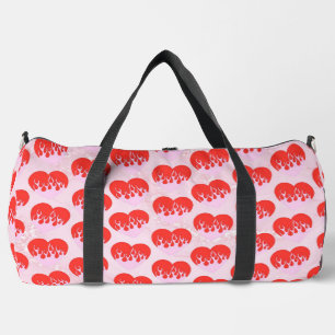 Fire Heart Duffle Bag