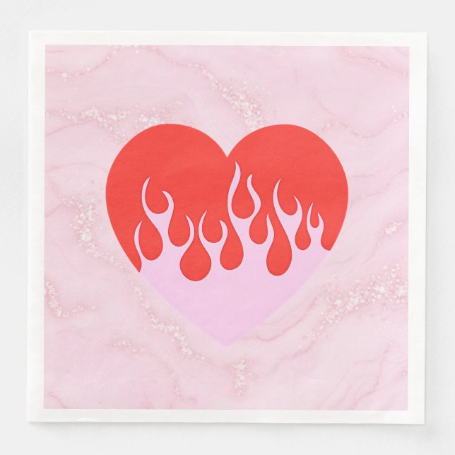 Fire Heart Napkin (Front)